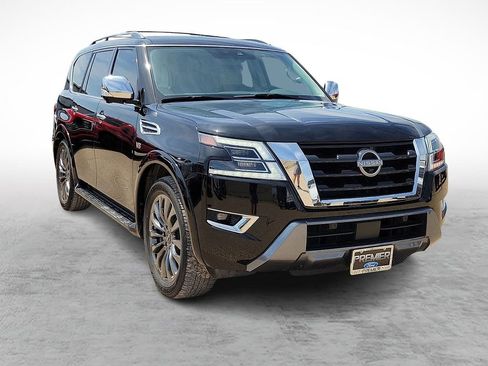 Used 2021 Nissan Armada Platinum w/ Captain's Chairs Package AWD/4WD image 2