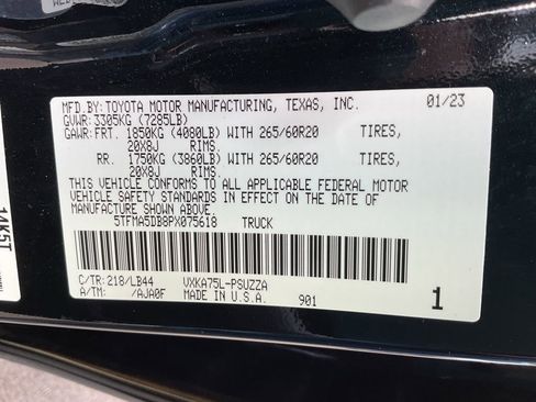 Used 2023 Toyota Tundra 1794 Edition w/ Advanced Package AWD/4WD image 42