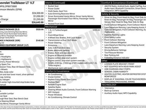 Certified 2023 Chevrolet TrailBlazer LT w/ Convenience Package FWD image 5