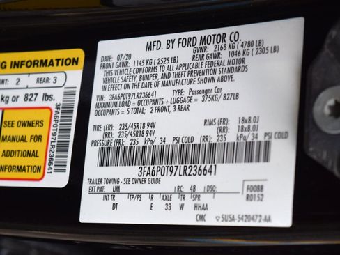 Used 2020 Ford Fusion SE AWD/4WD image 36