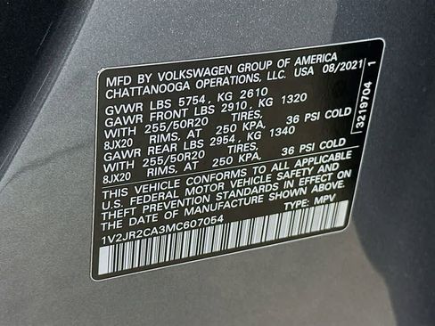 Used 2021 Volkswagen Atlas SE w/ Panoramic Sunroof Package image 23