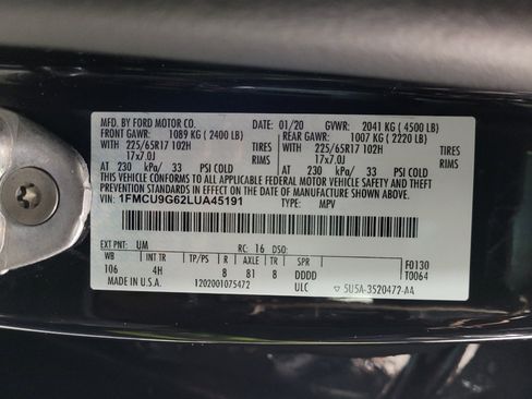 Used 2020 Ford Escape SE AWD/4WD image 33