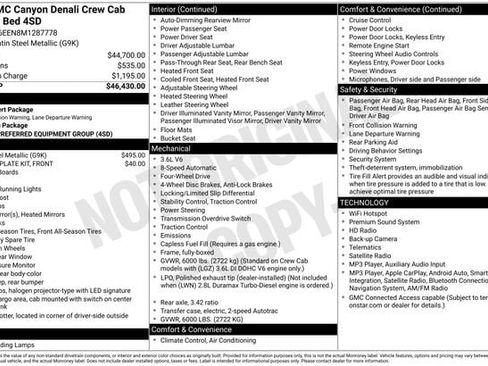 Used 2021 GMC Canyon Denali AWD/4WD image 33