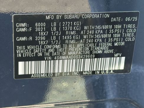 Used 2025 Subaru Ascent Premium AWD/4WD image 29