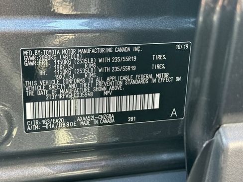 Certified 2020 Toyota RAV4 Limited FWD image 35