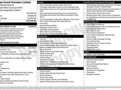 New 2025 Jeep Grand Cherokee Limited w/ Luxury Tech Group II image 41