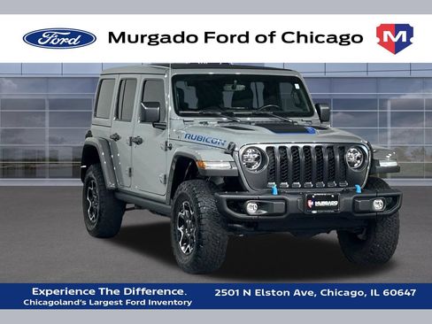 Used 2021 Jeep Wrangler Unlimited Rubicon 4xe w/ Steel Bumper Group AWD/4WD image 1