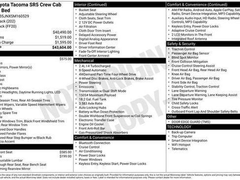 Used 2025 Toyota Tacoma SR5 AWD/4WD image 10