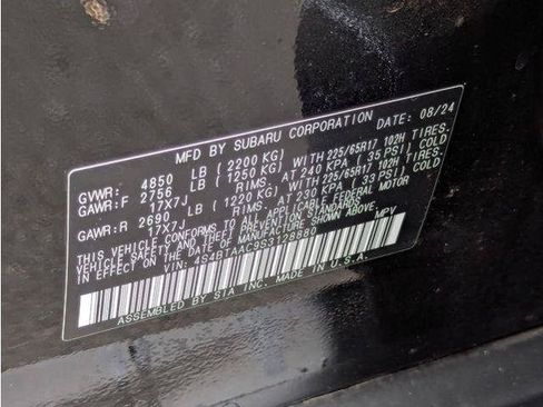 Certified 2025 Subaru Outback Wilderness AWD/4WD image 68