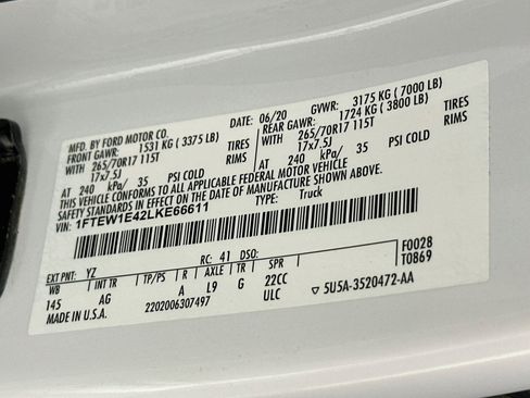 Used 2020 Ford F150 XL w/ Equipment Group 101A Mid AWD/4WD image 12