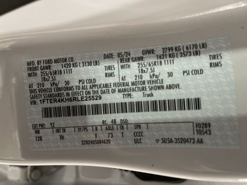 Used 2024 Ford Ranger Lariat w/ Advanced Towing Package image 28