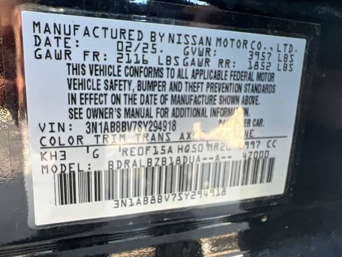 Used 2025 Nissan Sentra S FWD image 26
