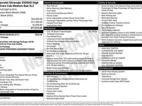 Used 2021 Chevrolet Silverado 3500 High Country w/ Z71 Off-Road Package image 19