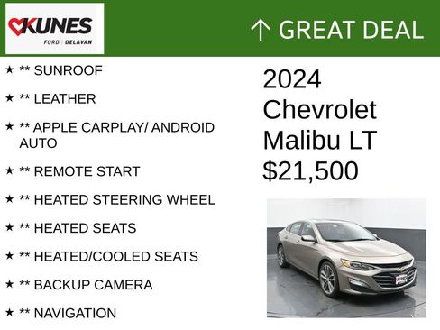 Used 2024 Chevrolet Malibu LT image 2