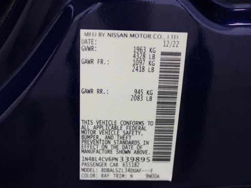 Used 2023 Nissan Altima 2.5 SR w/ SR Premium Package FWD image 31