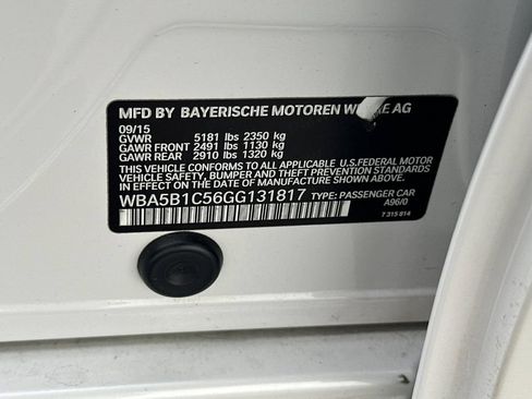 Used 2016 BMW 535i Sedan RWD image 34