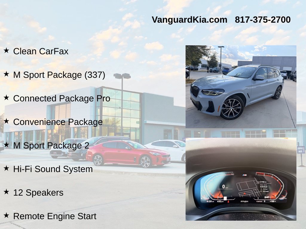 Used 2022 BMW X3 xDrive30i w/ M Sport Package 2 AWD/4WD image 6