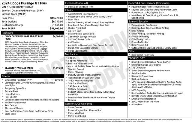 Used 2024 Dodge Durango GT AWD/4WD image 5