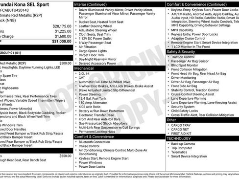 New 2026 Hyundai Kona SEL Sport image 4