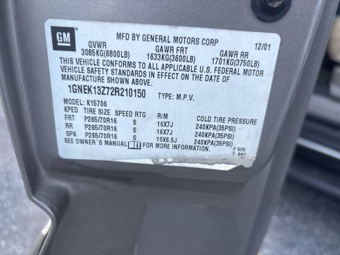 Used 2002 Chevrolet Tahoe LT AWD/4WD image 19