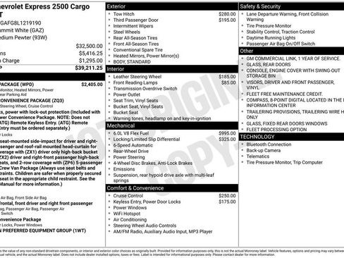 Used 2020 Chevrolet Express 2500 w/ Safety Package image 17