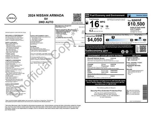 Used 2024 Nissan Armada SV w/ Cargo Package RWD image 28