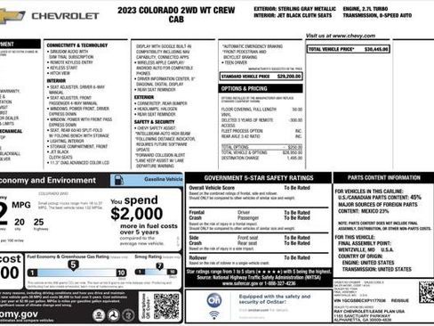 Used 2023 Chevrolet Colorado W/T image 6