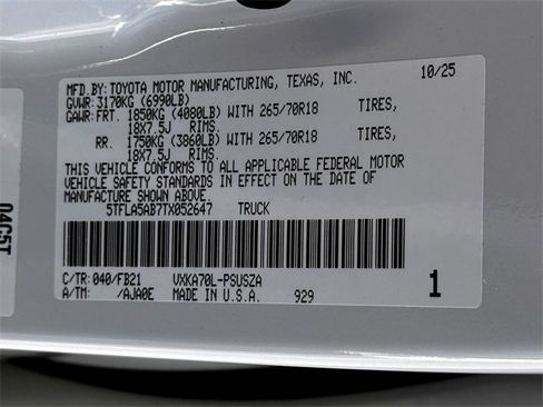 New 2026 Toyota Tundra SR5 image 26