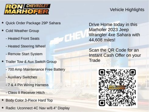 Used 2023 Jeep Wrangler Unlimited Sahara w/ Cold Weather Group AWD/4WD image 15