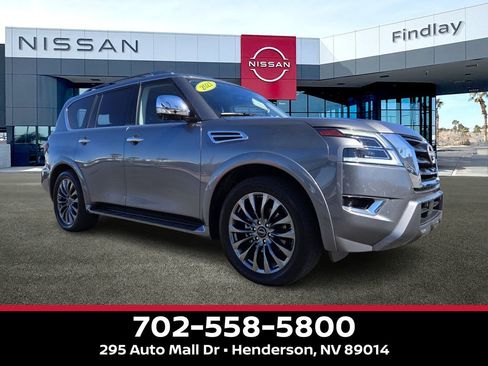 Used 2021 Nissan Armada Platinum w/ Captain's Chairs Package image 1