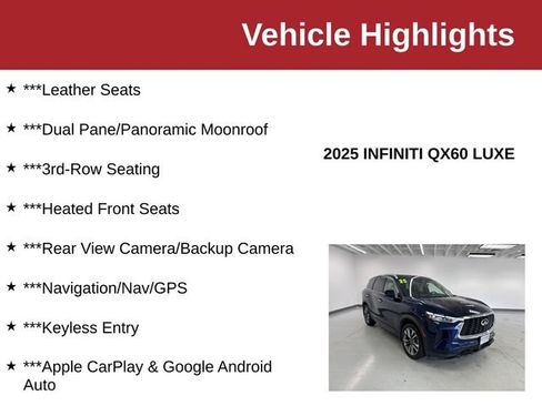 Used 2025 INFINITI QX60 Luxe AWD/4WD image 10