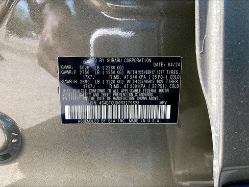 Certified 2024 Subaru Outback Wilderness AWD/4WD image 33