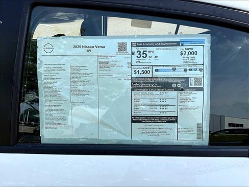 New 2025 Nissan Versa SV w/ Trunk Package image 18