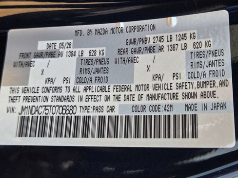 New 2026 MAZDA MX-5 Miata Club w/ Interior Package RWD image 20