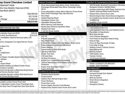 New 2025 Jeep Grand Cherokee Limited RWD image 21