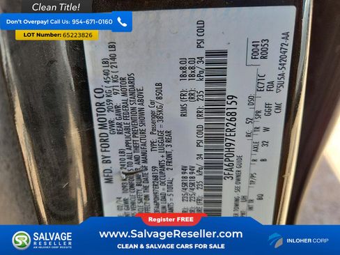 Used 2014 Ford Fusion SE FWD image 16