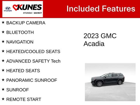 Used 2023 GMC Acadia SLT w/ GMC Pro Grade Package AWD/4WD image 2