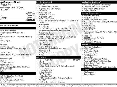 Used 2018 Jeep Compass Sport image 8