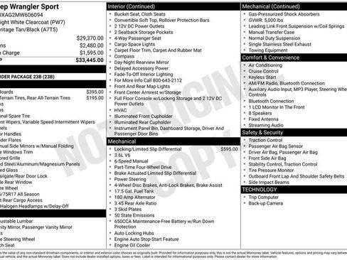 Used 2021 Jeep Wrangler Sport image 5