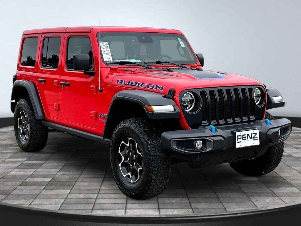 Used 2021 Jeep Wrangler Unlimited Rubicon 4xe w/ Cold Weather Group AWD/4WD image 3