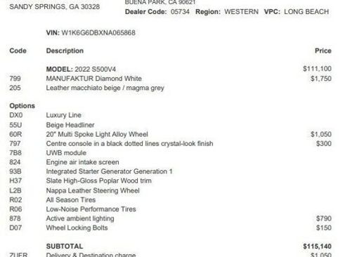 Certified 2022 Mercedes-Benz S 500 S 500 image 4