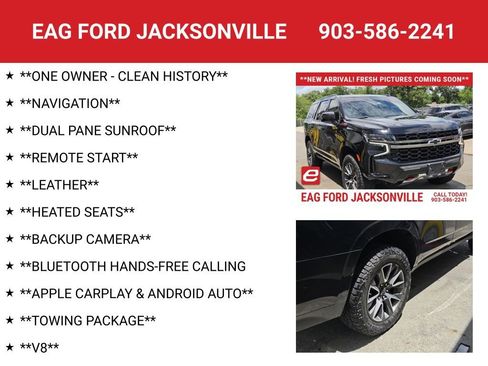 Used 2022 Chevrolet Tahoe Z71 w/ Z71 Off-Road Package AWD/4WD image 4