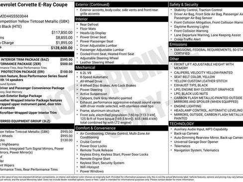 New 2025 Chevrolet Corvette E-Ray w/ Stealth Interior Trim Package image 26