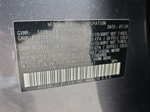 Used 2025 Subaru Outback Wilderness AWD/4WD image 42