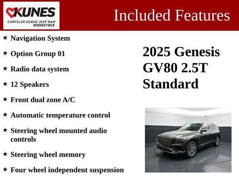 Used 2025 Genesis GV80 2.5T Standard AWD/4WD image 3