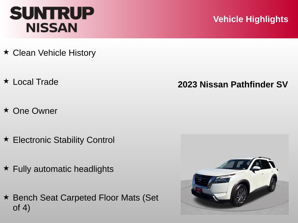 Used 2023 Nissan Pathfinder SV w/ Cargo Package AWD/4WD image 8