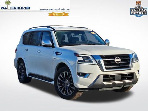 Used 2022 Nissan Armada Platinum w/ Captain's Chairs Package image 1