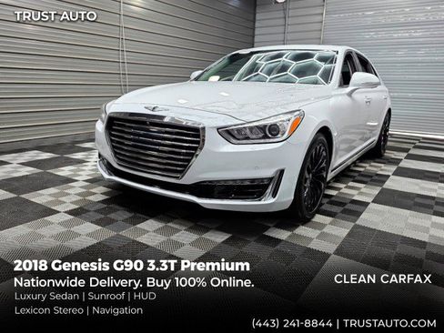 Used 2018 Genesis G90 3.3T Premium RWD image 1