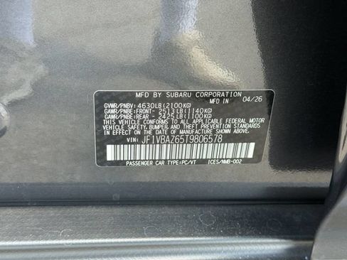 New 2026 Subaru WRX tS AWD/4WD image 24