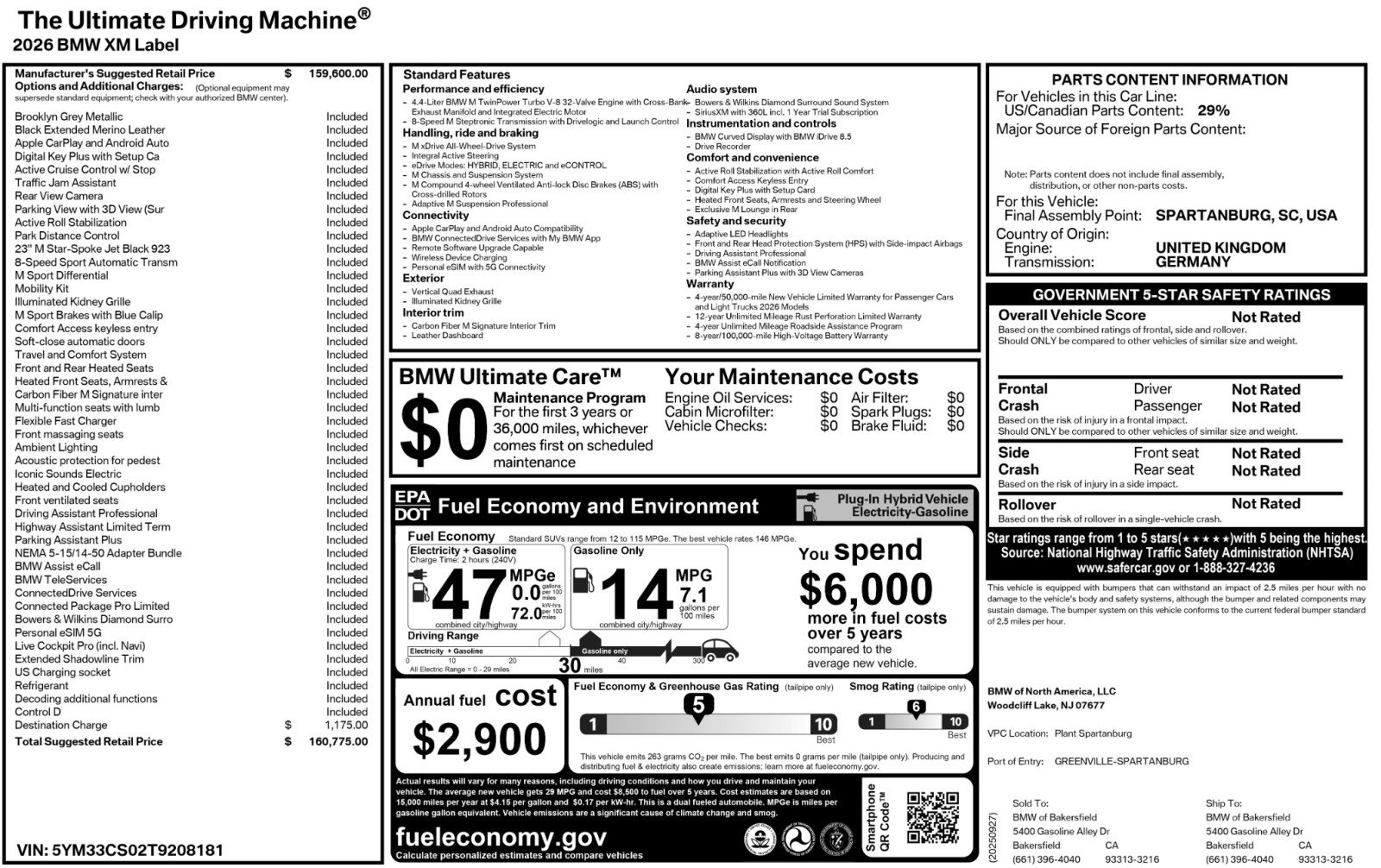 Used 2026 BMW XM Label Red AWD/4WD image 72